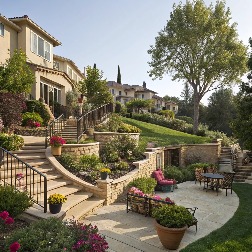 Stone materials in landscape design